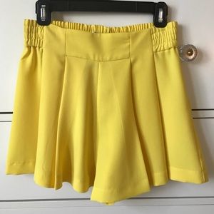 Zara yellow shorts